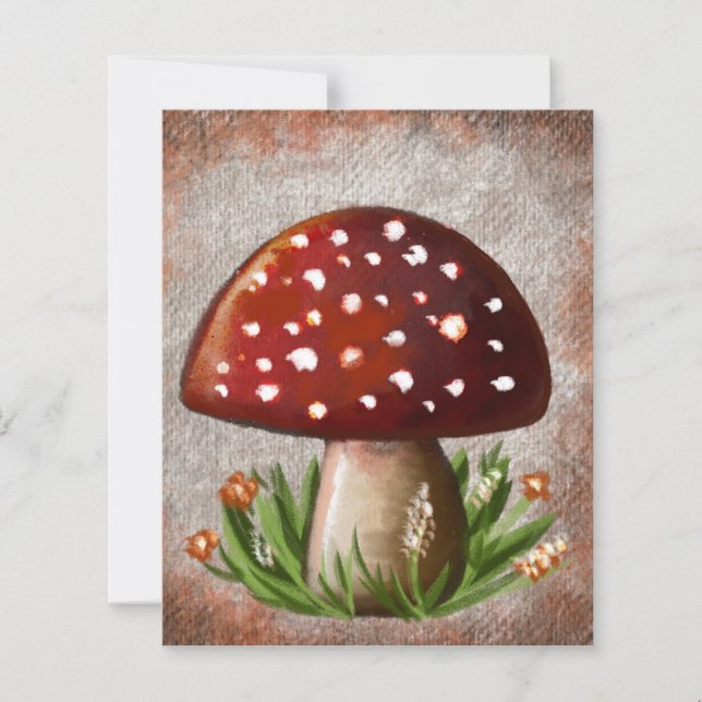 Lámina Whimsical Mushroom & Fungi Motif – Nature-Inspired (Anverso)