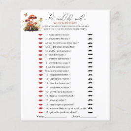 Lámina Whimsical Mushroom Watercolour Dijo que ella dijo