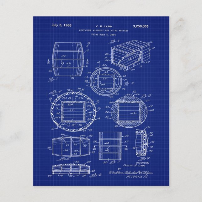 Lámina Whiskey Container Art 1966 (Anverso)