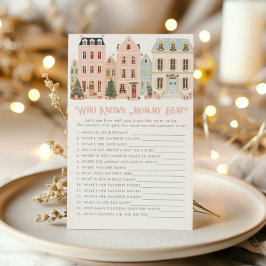 Lámina Who knows mommy best Christmas Village game