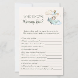 Lámina Who Knows Mommy Best Game Bearly Wait Airplane Boy