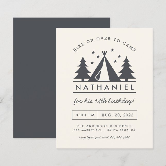 Lámina Wigwam presupuestal en el Fiesta del Campamento de (Anverso / Reverso)