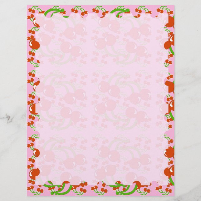 Lámina Wild Cherry Stationery (Anverso)