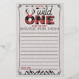 Lámina Wild One Niños Cuadro Rústico Leñador Bebé Consejo