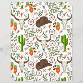 Lámina Wild West Scrapbook Paper