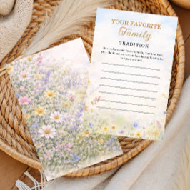 Lámina Wildflower Family Tradition Keepsake Card