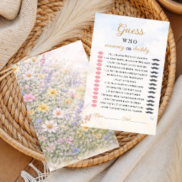 Lámina Wildflower Mommy or Daddy Guessing Game