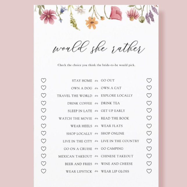 Lámina Wildflower Preferiría Un Juego De Ducha De Novias (Subido por el creador)