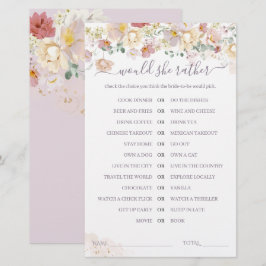 Lámina Wildflower Purple Bridal preferiría jugar