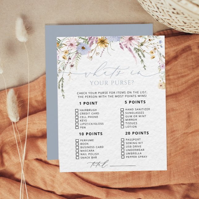 Lámina Wildflower Whats en tu juego de Baby Shower (Subido por el creador)