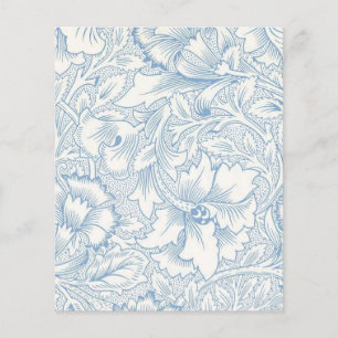 Lámina William Morris, Art Nouveau Elegant Blue Acanthus
