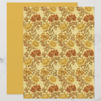 Lámina William Morris Chrysanthemums, Mustard Gold