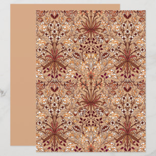 Lámina William Morris Hyacinth Print, Brown and Beige