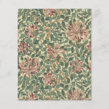 William Morris, Papel de cartón floral honeysuckle