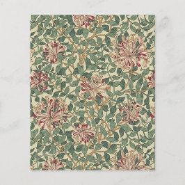 Lámina William Morris, Papel de cartón floral honeysuckle