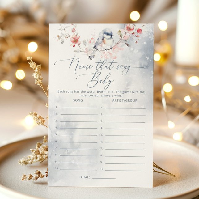 Lámina Winsty azul Baby Shower Nombre ese juego de cancio (Subido por el creador)