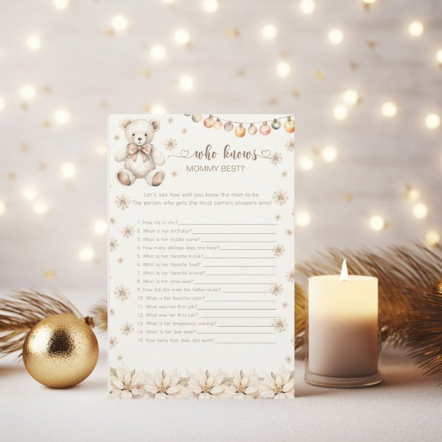 Lámina Winter Bear quien conoce a mi mejor partida de Bab (Subido por el creador)