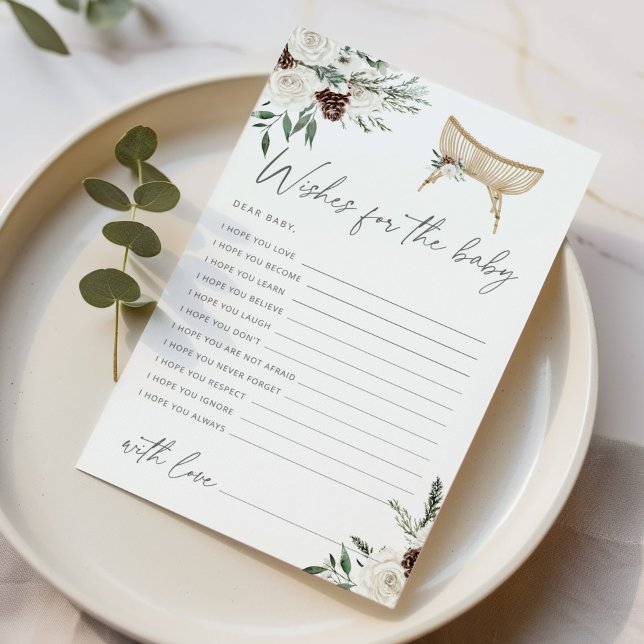 Lámina Winter boho nursery baby ducha deseos para el bebé (Subido por el creador)