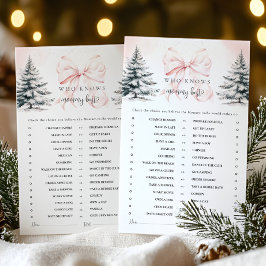 Lámina Winter Bow quien conoce a mi mejor partida de Baby