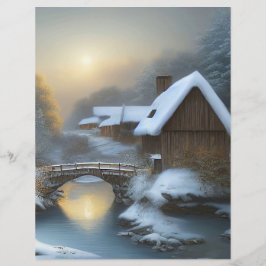 Lámina Winter Cottage