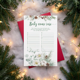 Lámina Winter evergreen bebé carrera de bebé juego de duc