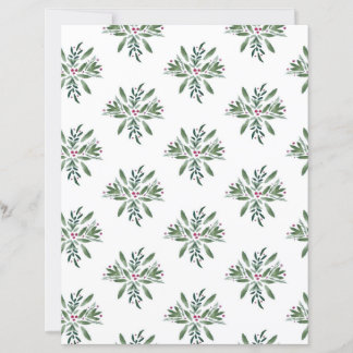 Lámina Winter Greens and Berries Scrapbook paper