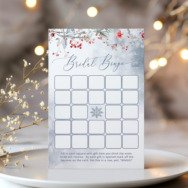 Lámina Winter Love in snow bridal ducha bingo (Subido por el creador)