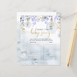 Lámina Winter Name ese juego de bebé de la canción