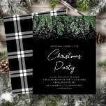 Lámina Winter Pines | Invitación al presupuesto de los Na<br><div class="desc">Buscando la invitación perfecta para Navidades de fiesta que sea asequible y personalizable? No hay más que fijarse en este impresionante diseño de bosque de invierno. Con su niebla empapada sobre lomas de pino y fondo negro de moda, esta invitación en papel es la manera perfecta de marcar el tono...</div>