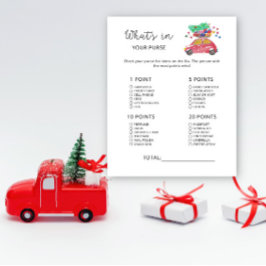 Lámina WINTER Qué hay en tu bolso baby shower