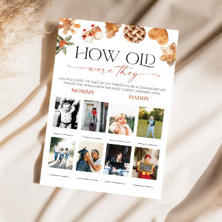 Lámina Winter Qué Viejos Eran Los Juegos De Baby Shower