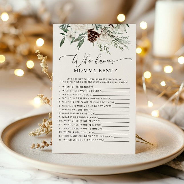 Lámina Winter Quién conoce a mamá mejor juego de ducha be (Subido por el creador)