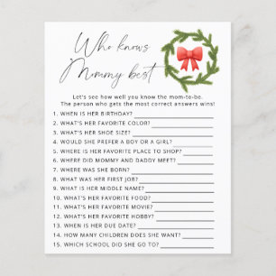 Lámina Winter Quién conoce mejor a mamá