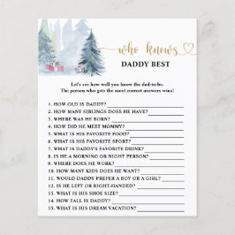 Lámina Winter Quién conoce mejor a papá