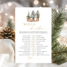 Lámina Winter Rustic Baby Shower Prefiere Jugar