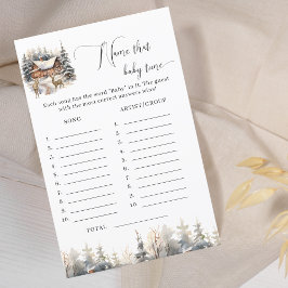 Lámina Winter Wonderland Nombre Que El Bebé Tune Baby Sho