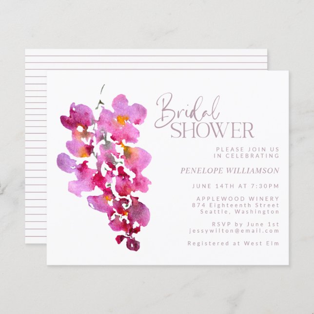 Lámina Wisteria púrpura de presupuesto Agua Ducha de novi (Anverso / Reverso)