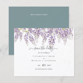 Lámina Wisteria Save Dates Dusty Sage Boda PRESUPUESTO