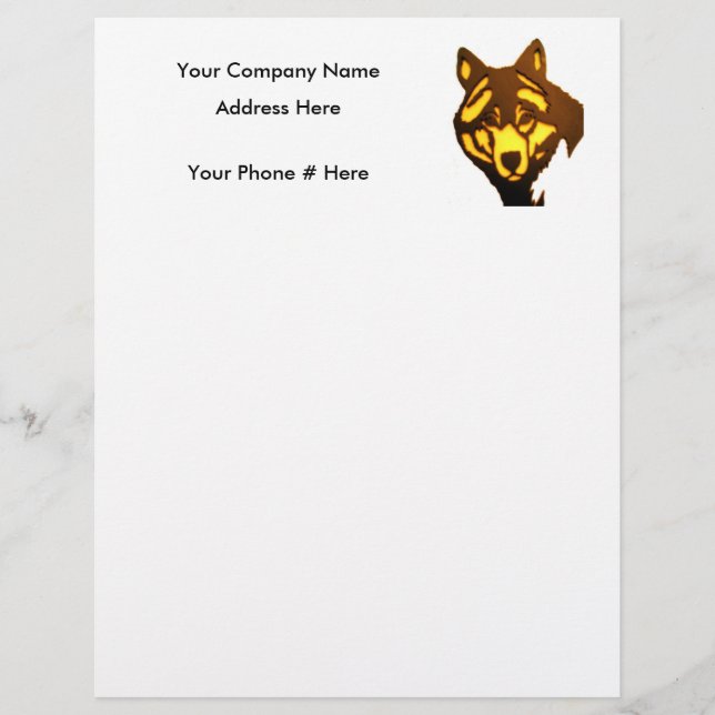 Lámina Wolf 1, Letterhead (Anverso)