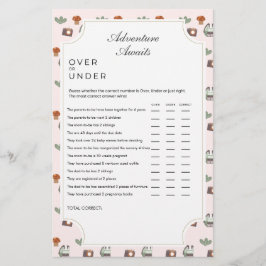 Lámina Woodland Adventure espera el juego de Baby Shower 