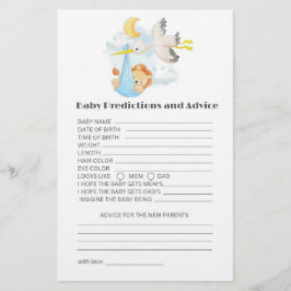 Lámina Woodland Animales predicciones para bebés y tarjet