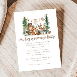 Lámina Woodland Animals Baby Shower How Big Is Game