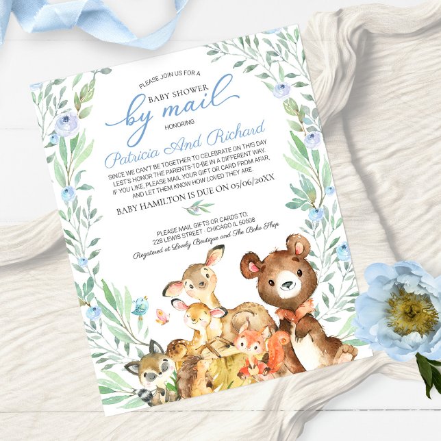 Lámina Woodland Baby Shower Por Invitación Presupuestaria (Subido por el creador)