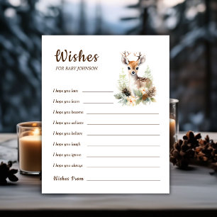 Lámina Woodland Deer Baby Shower Game Wings For Baby