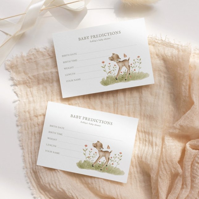 Lámina Woodland Forest Baby Shower Baby Guesses Game (Subido por el creador)