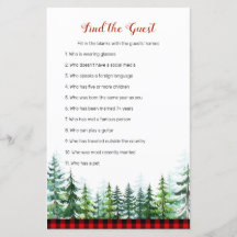 Woodland Forest Lumberjack Find the Guest Game