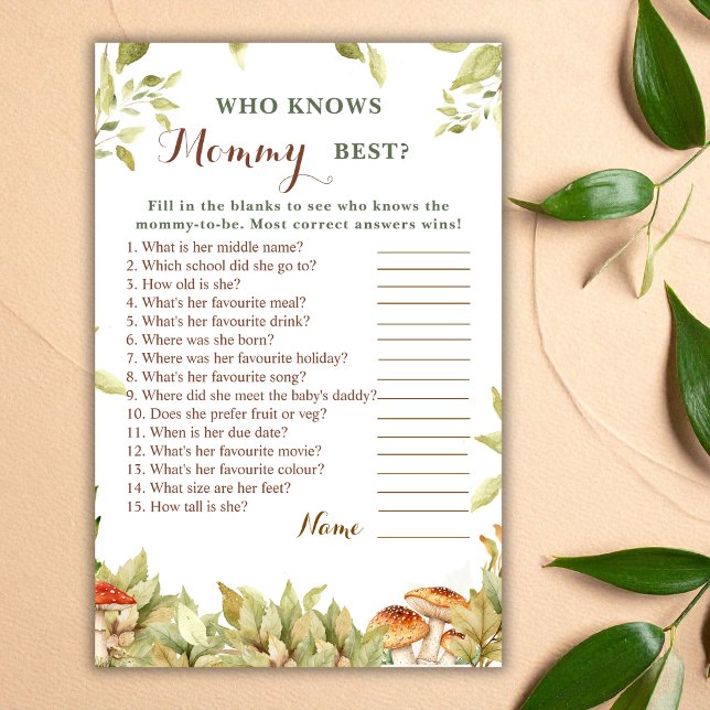 Lámina Woodland rústico que conoce a mi mejor Baby Shower (Subido por el creador)