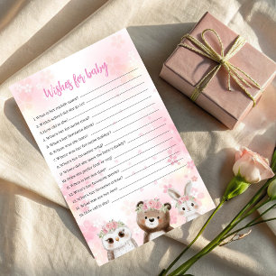 Lámina Woodland Wiers for Baby Girl