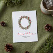 Wreath de vacaciones felices para empresas de pres