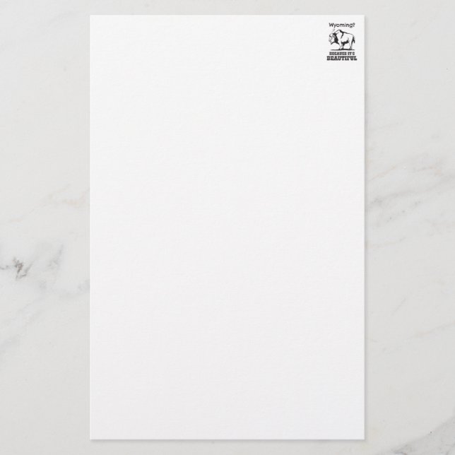 Lámina Wyoming? ¡Porque Es Hermoso (Anverso)